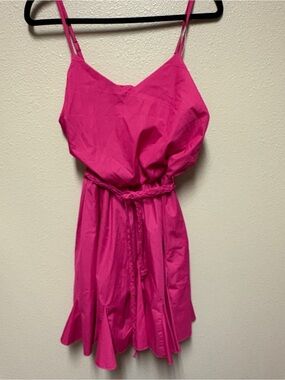 Discovery Hot Pink Spaghetti Strap Summer Dress